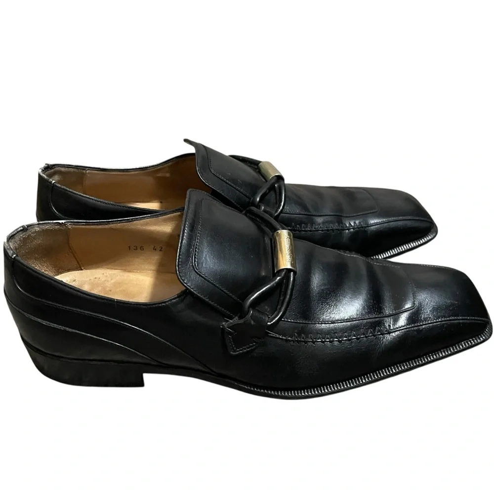 Yves Saint‎ Laurent Black Loafers Size 42 USA 9